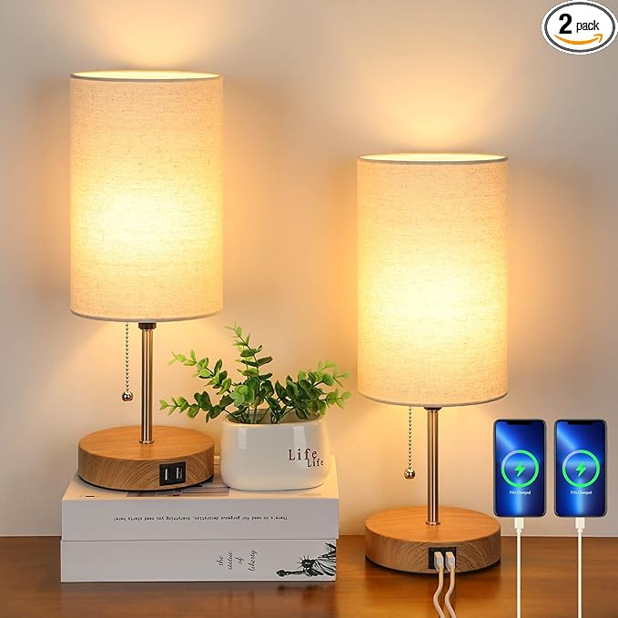 bedside table lamps First Apartment Essentials Checklist