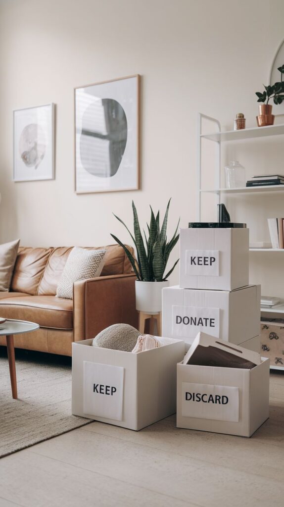 decluttering tips for apartment renters