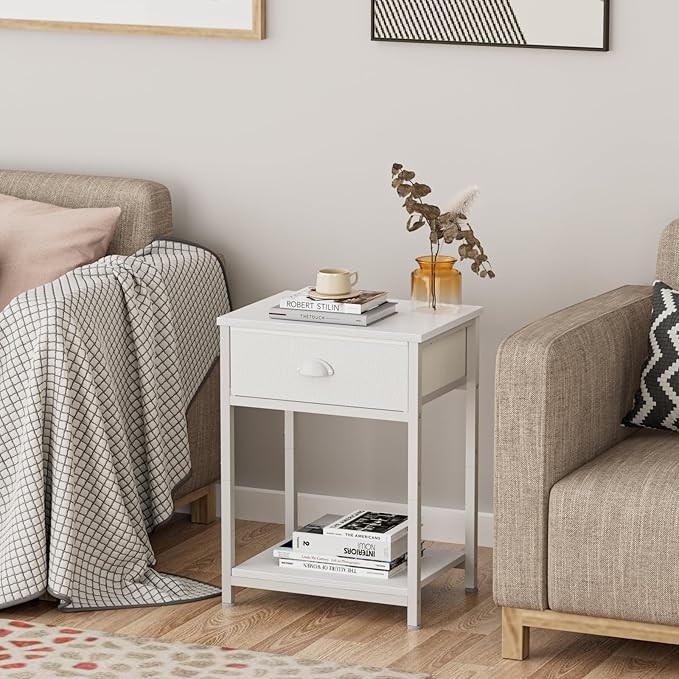 white side table First Apartment Essentials Checklist