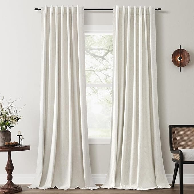 white blackout curtains