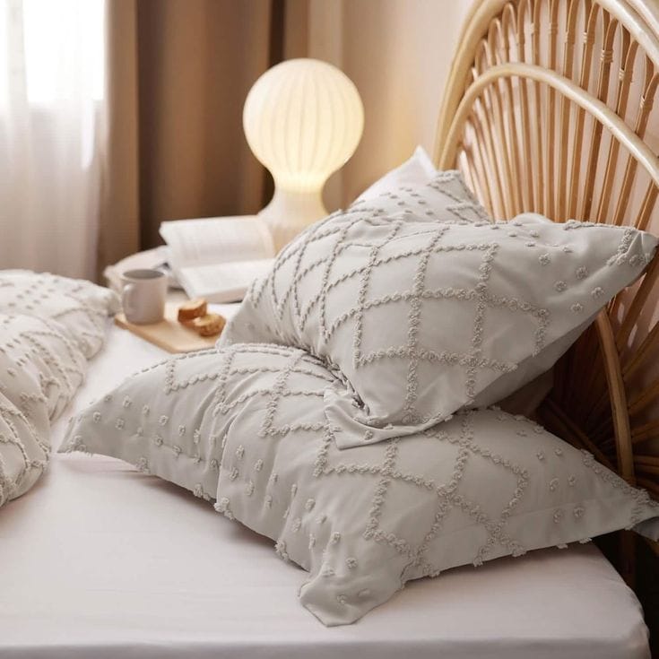 boho pillows for bedroom essentials for first apartment