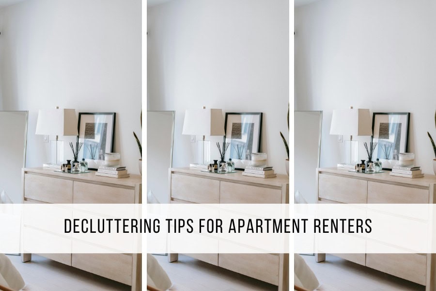 decluttering tips for apartment renters