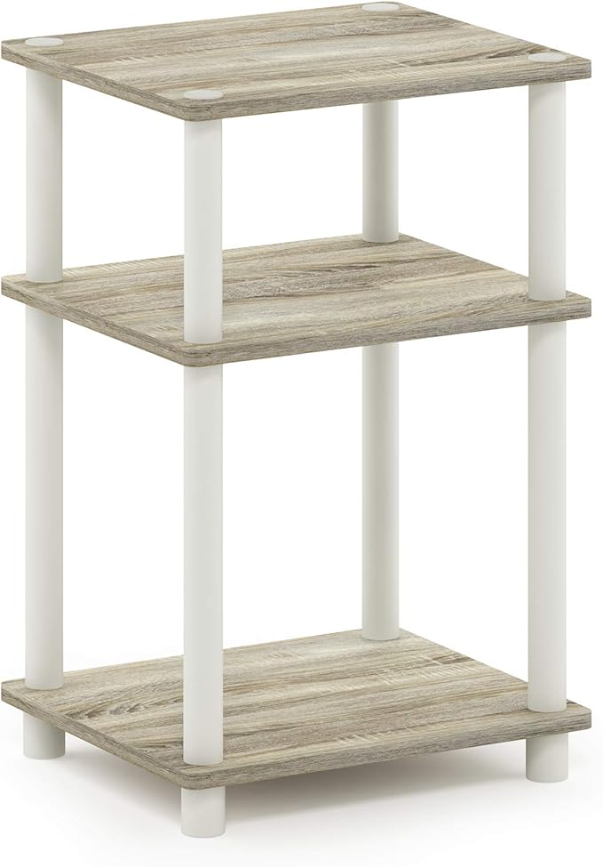 modern side table with oak wood First Apartment Essentials Checklist