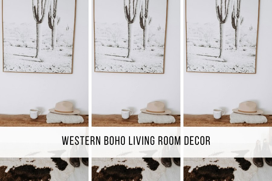 western boho living room decor