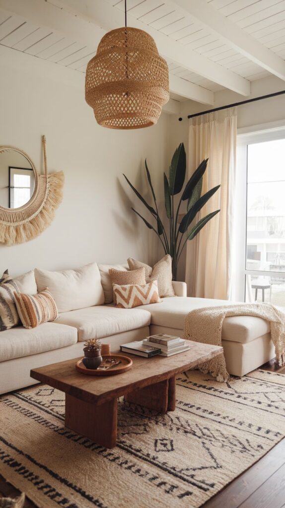 boho living room decor