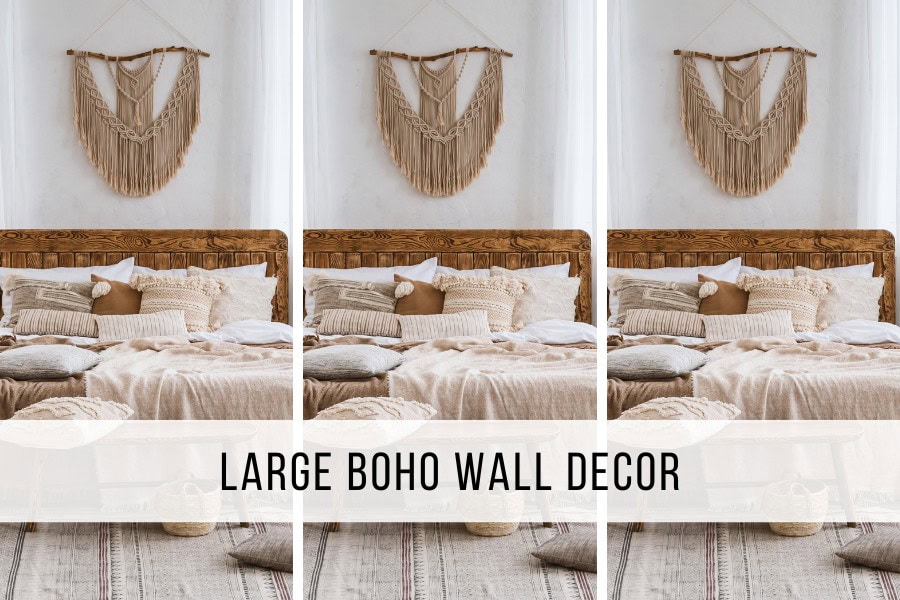 large boho wall decor header image