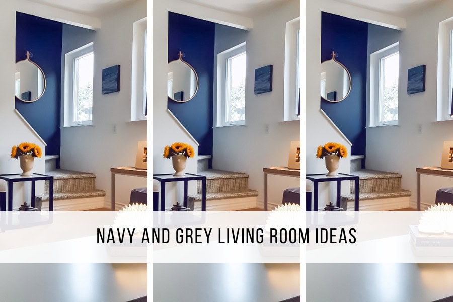 navy and grey living room ideas header image