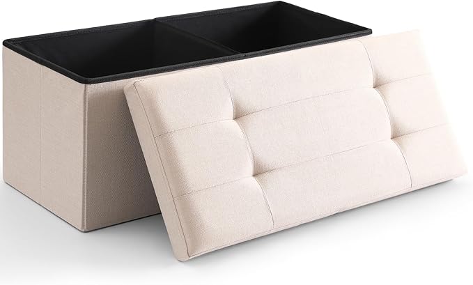 beige ottoman